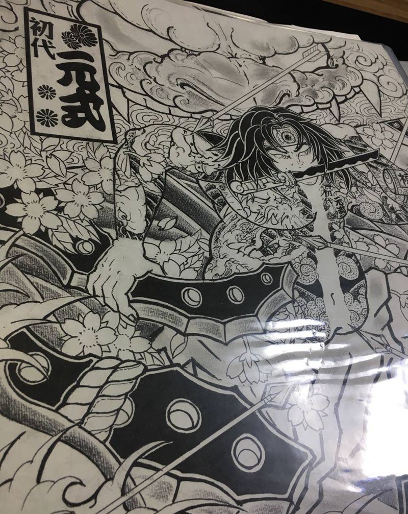 本店原创手稿纹身图片