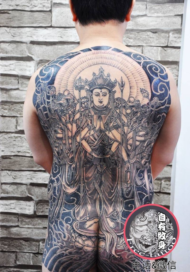 千手观音纹身图片