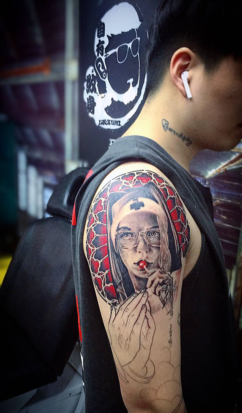 覆盖失败纹身中纹身图片_手臂纹身图案