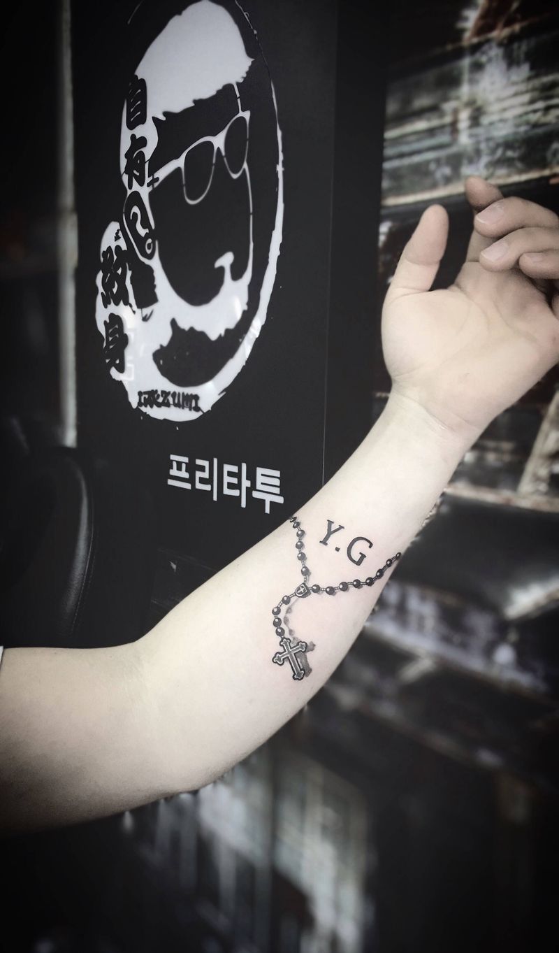 手链纹身图片_手臂纹身图案