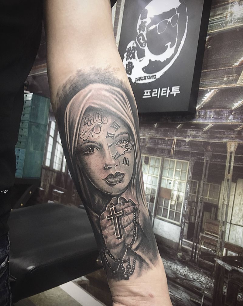 欧美小臂作品纹身图片_手臂纹身图案