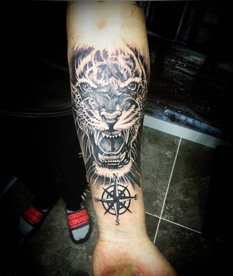 老虎纹身图片