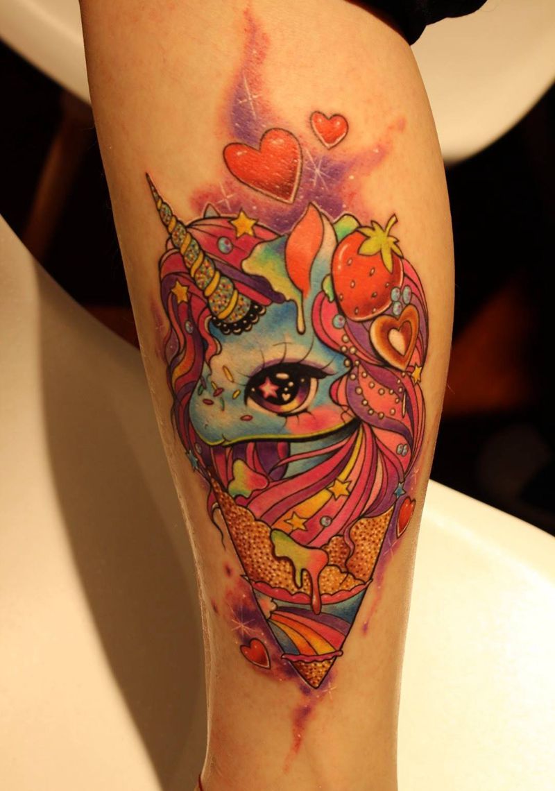 独角兽纹身图片