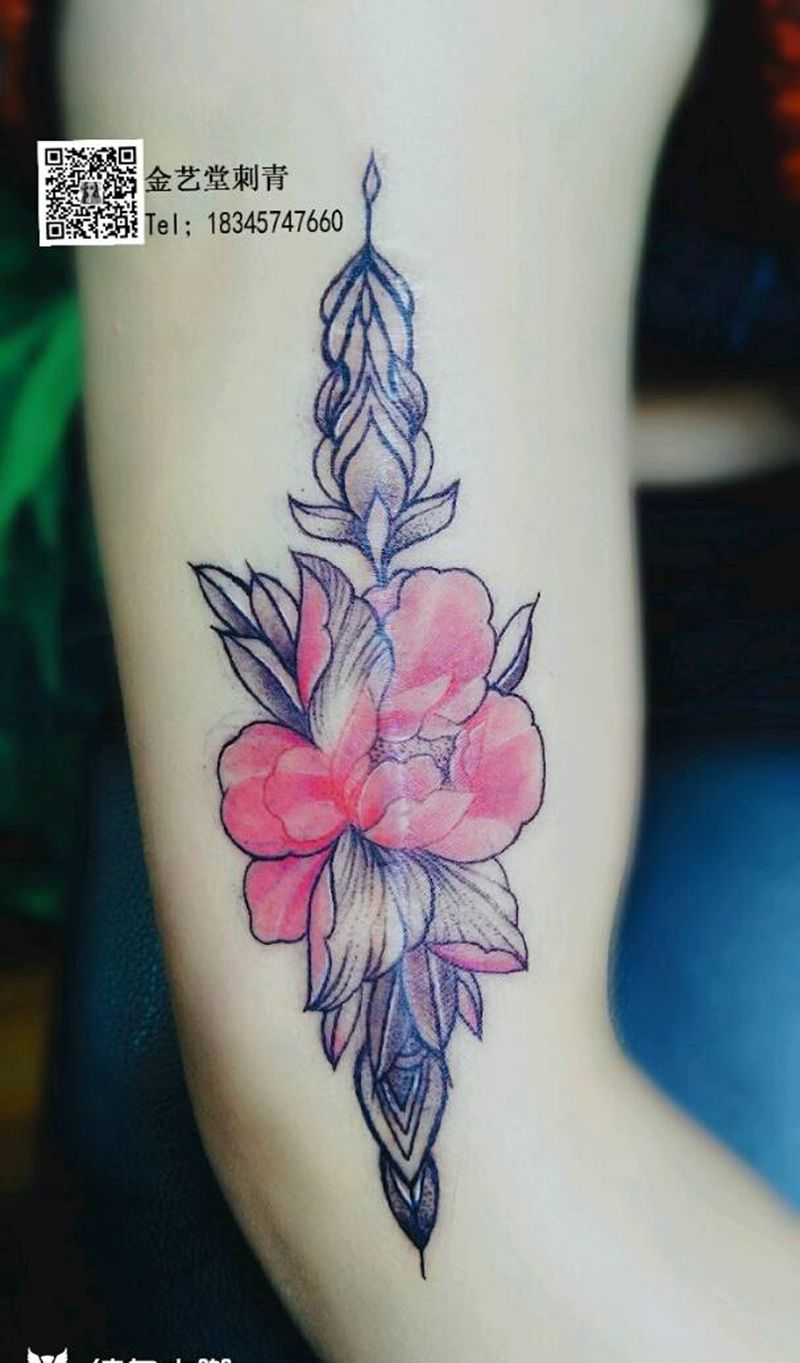 覆盖疤痕纹身图片_手臂纹身图案