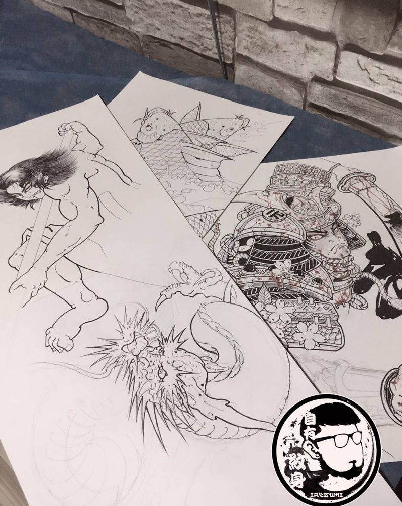 继续画纹身图片