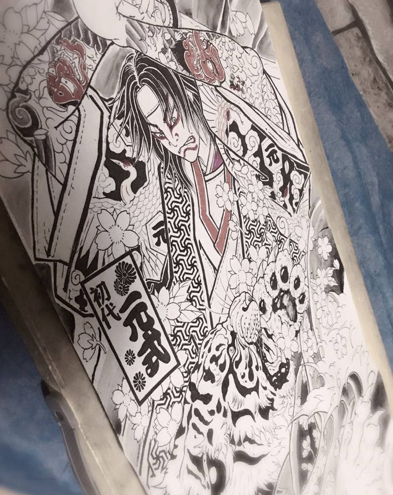 自有纹身原创手稿纹身图片