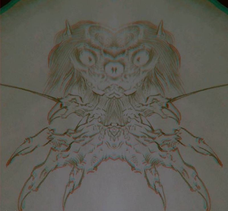 画画待续纹身图片_鬼神原创手稿纹身图案