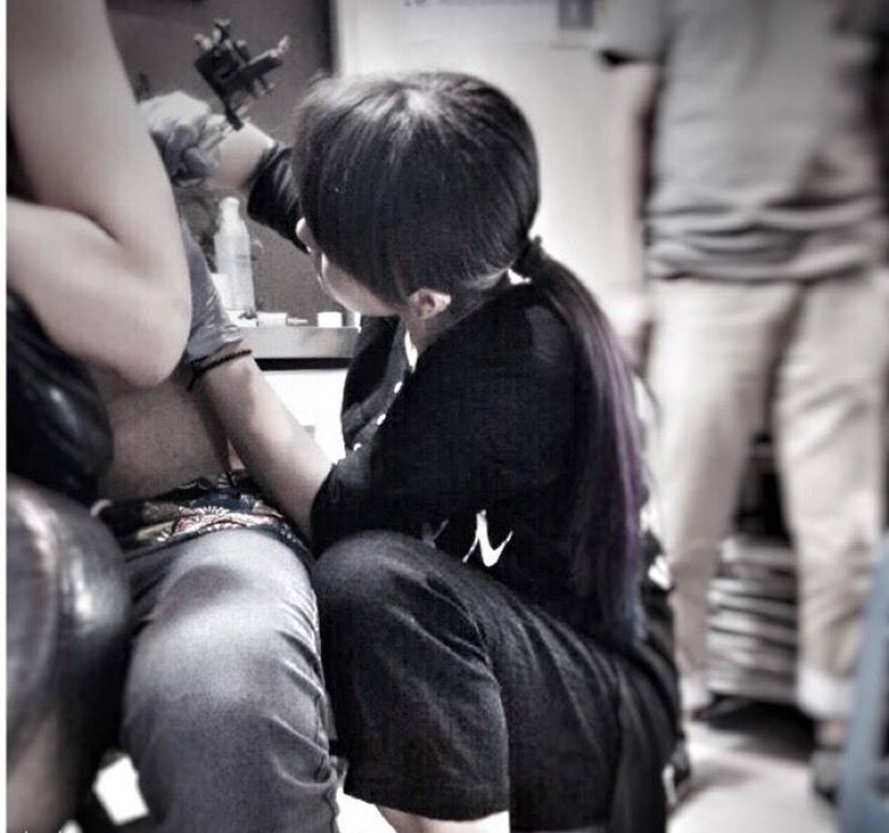 满背般若纹身图片