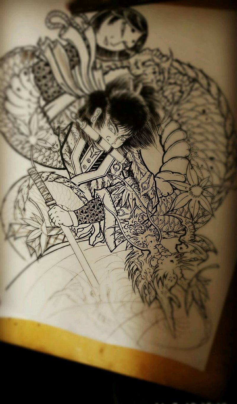 本店原创手稿 只为客人量身定做纹身图片