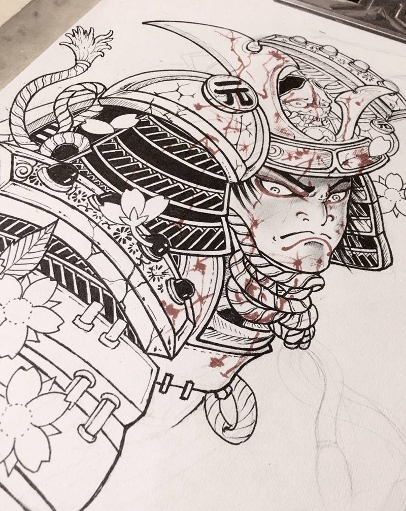 继续画纹身图片