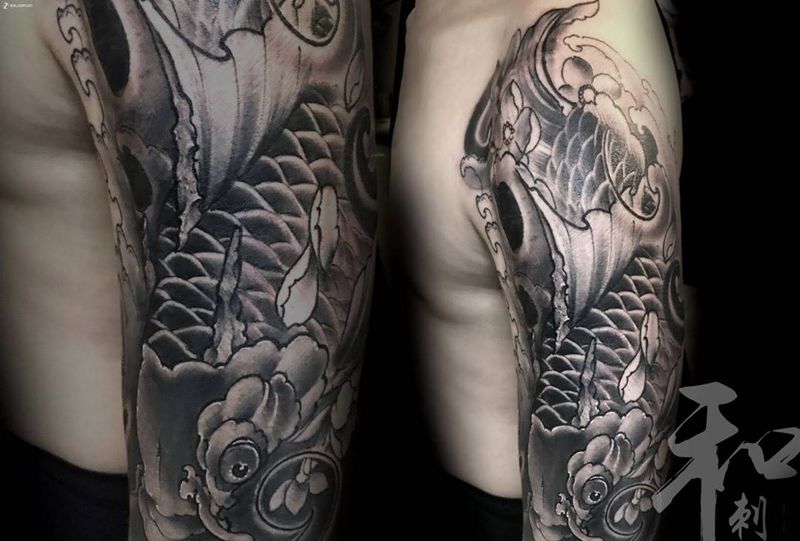 鲤鱼纹身图片