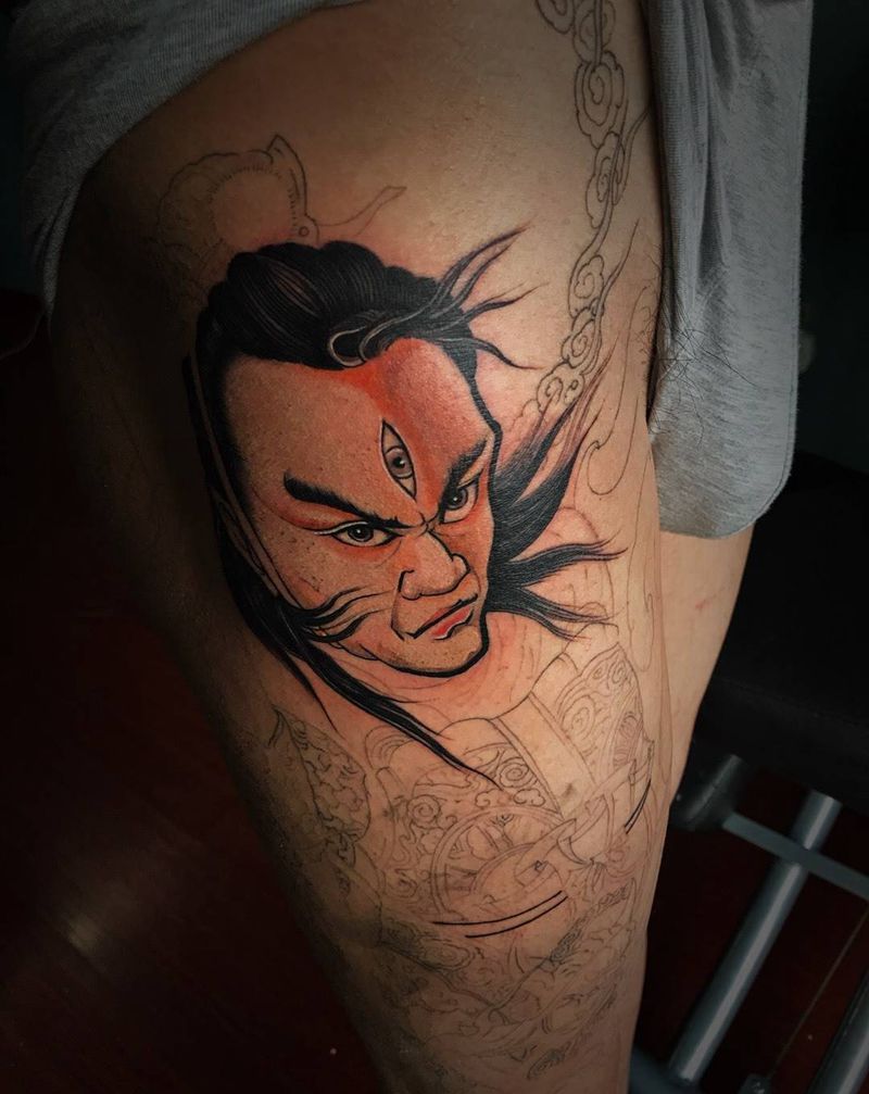 二郎神纹身图片