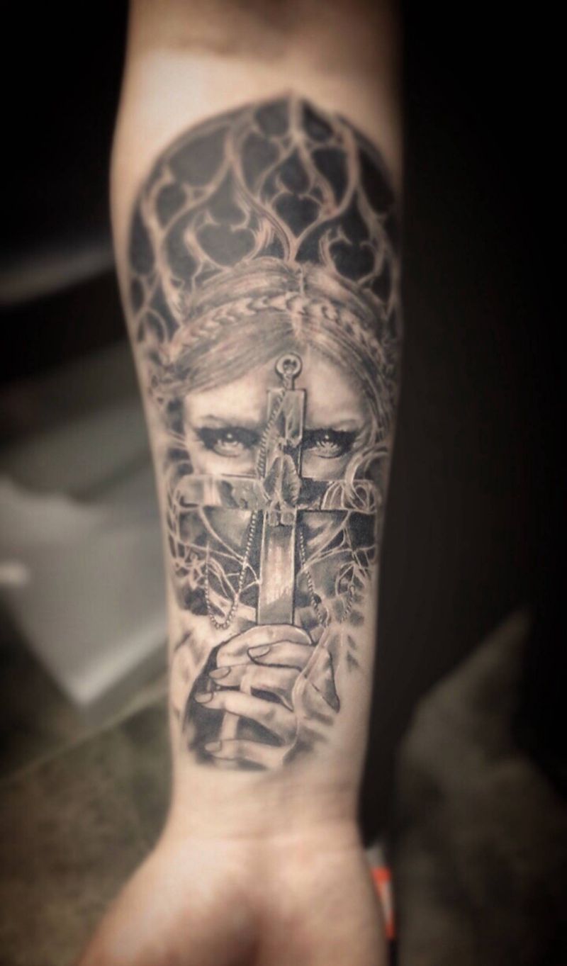 欧美小臂纹身图片