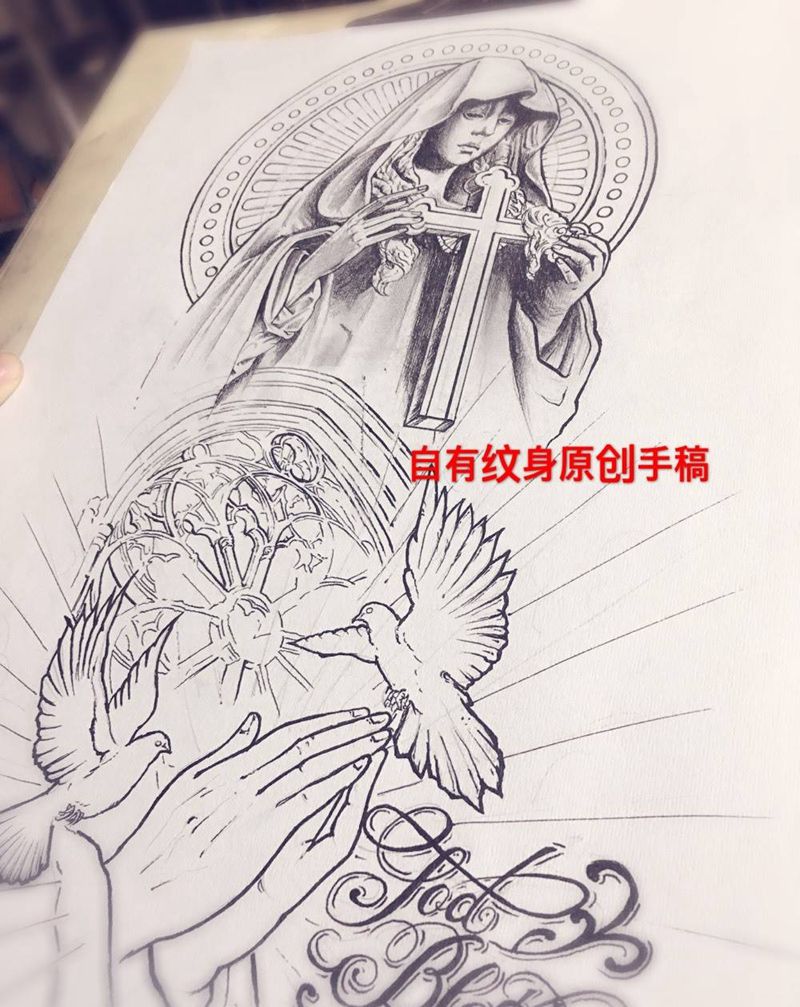 自有纹身原创手稿纹身图片