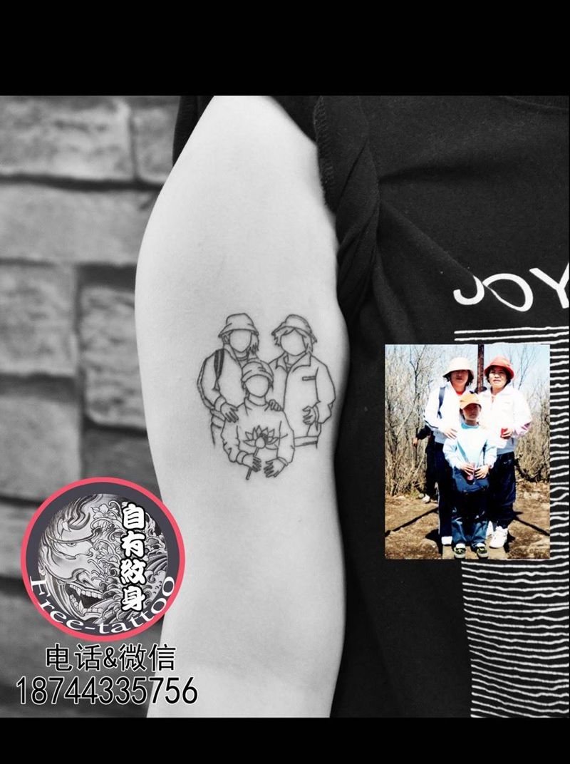 为已故的亲人纹身图片