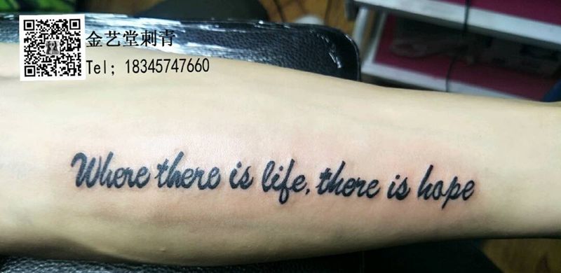 英文字母纹身图片_手臂纹身图案