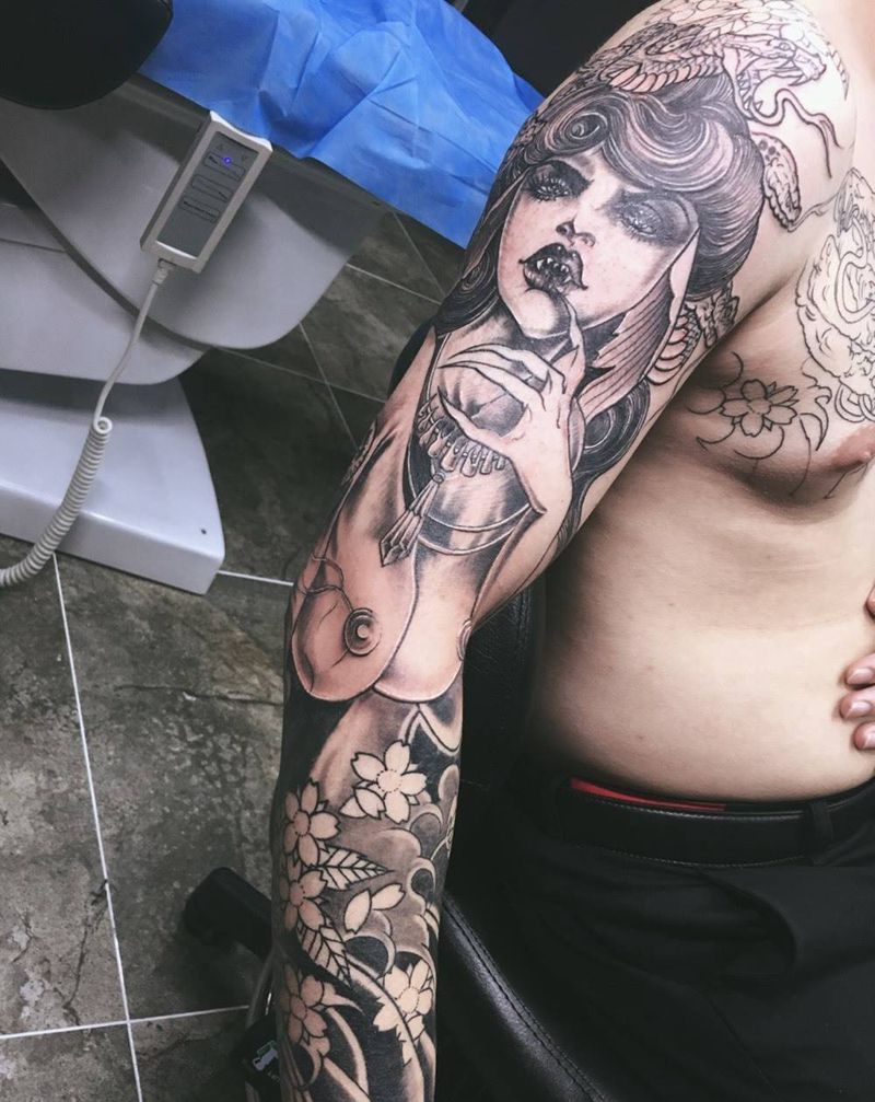 美杜莎纹身图片