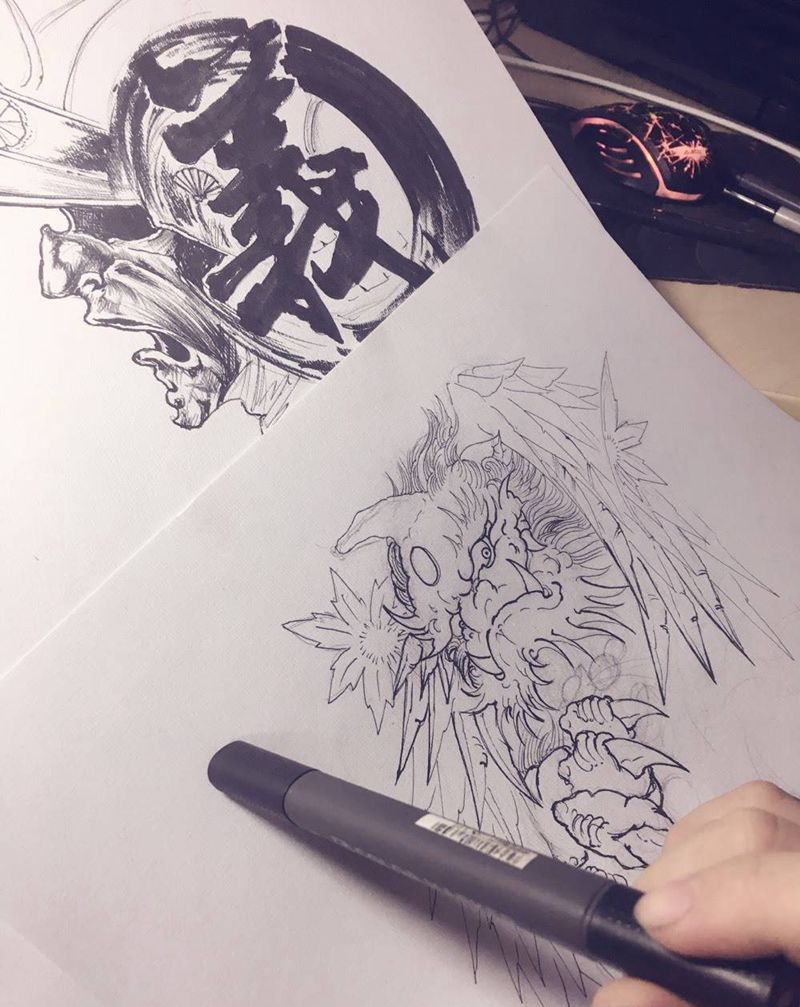 今天没状态啊纹身图片