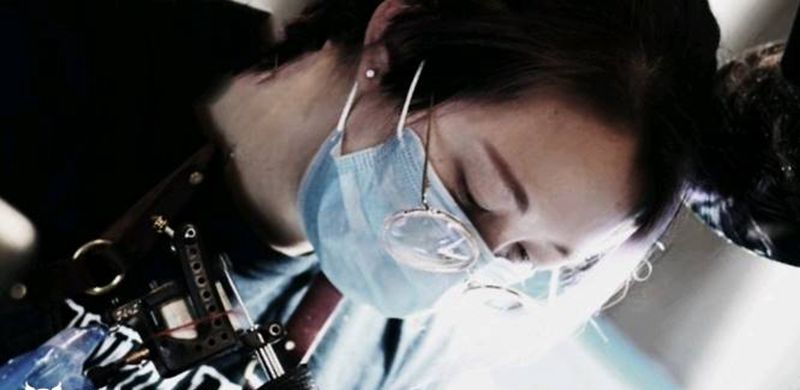 工作中纹身图片_原创纹身图案