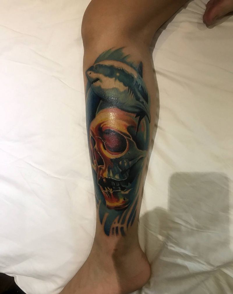 彩色欧美纹身图片