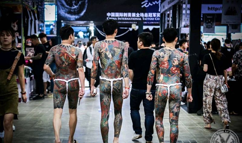 廊坊展会纹身图片