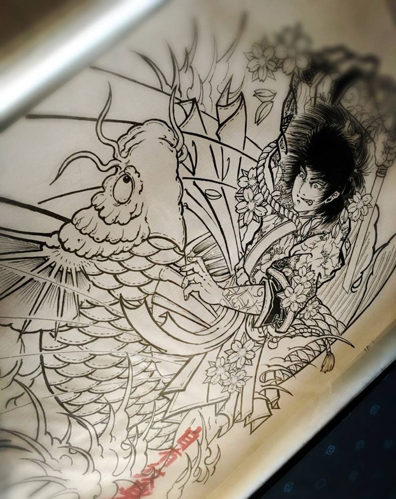 自有纹身原创手稿纹身图片