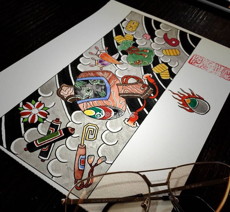 臂环（百宝）纹身图片