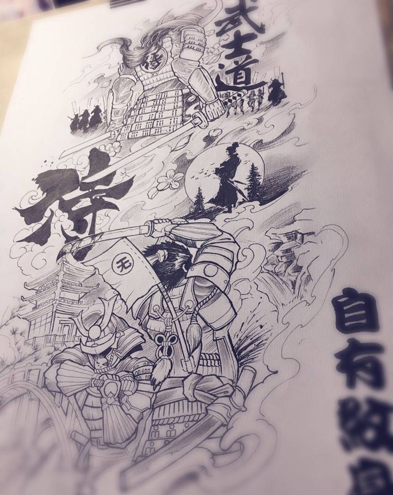 本店手稿纹身图片