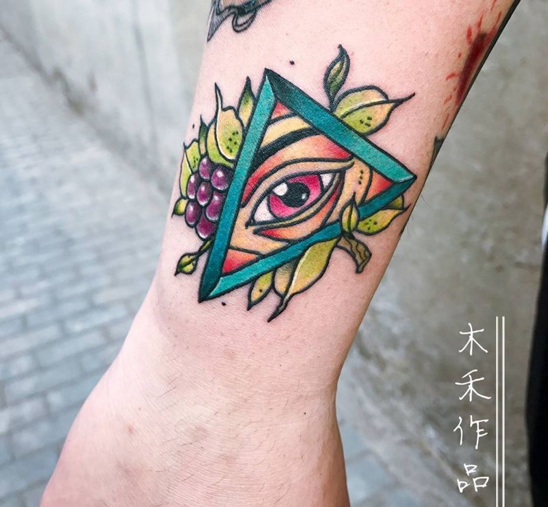 眼睛纹身图片