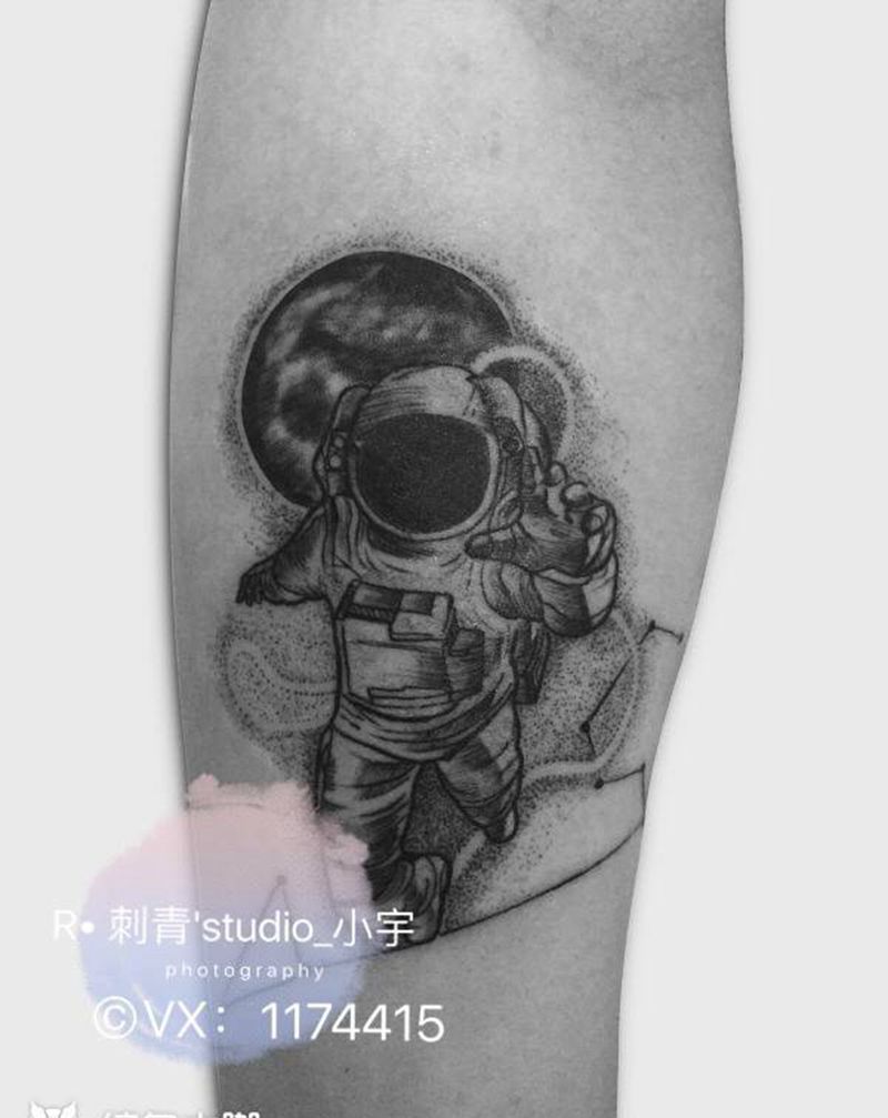 宇航员纹身图片