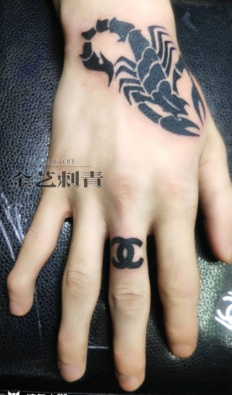 手指纹身纹身图片_手部纹身图案