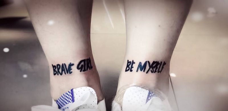 勇敢的女孩纹身图片