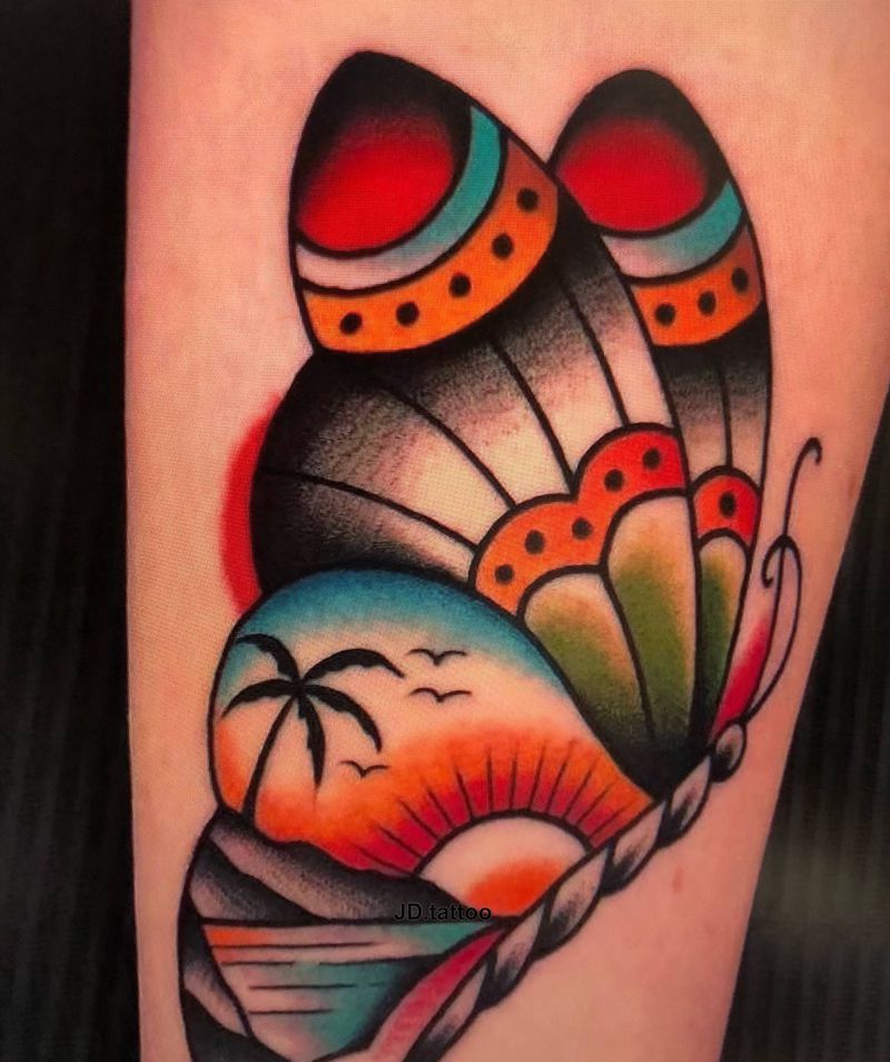 school纹身图片_手臂New School纹身图案