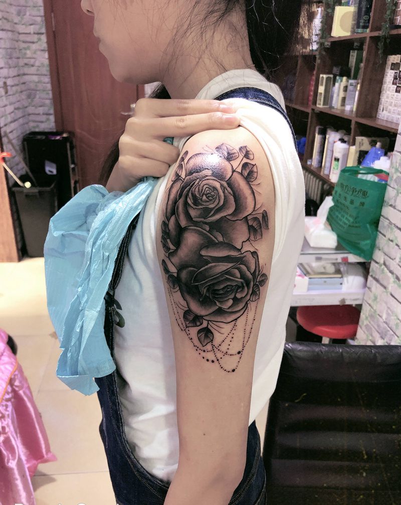 遮盖纹身图片_手臂老传统纹身图案