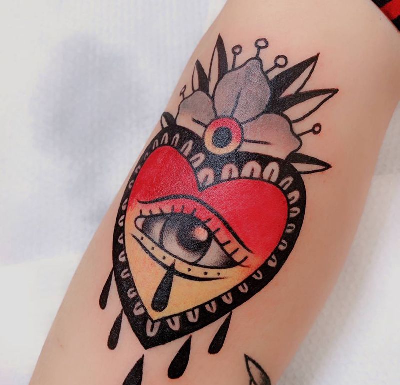 old school #纹身图片_手臂Old School纹身图案