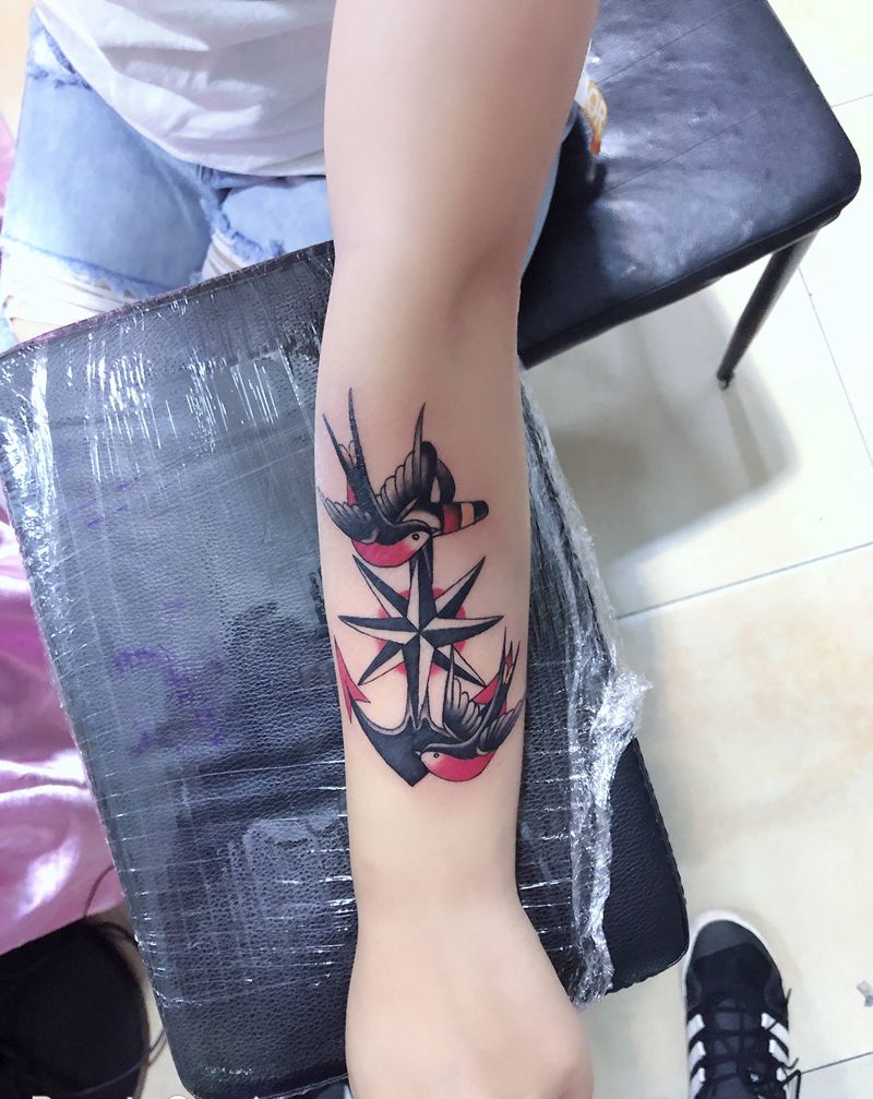 School纹身图片_手臂Old School纹身图案