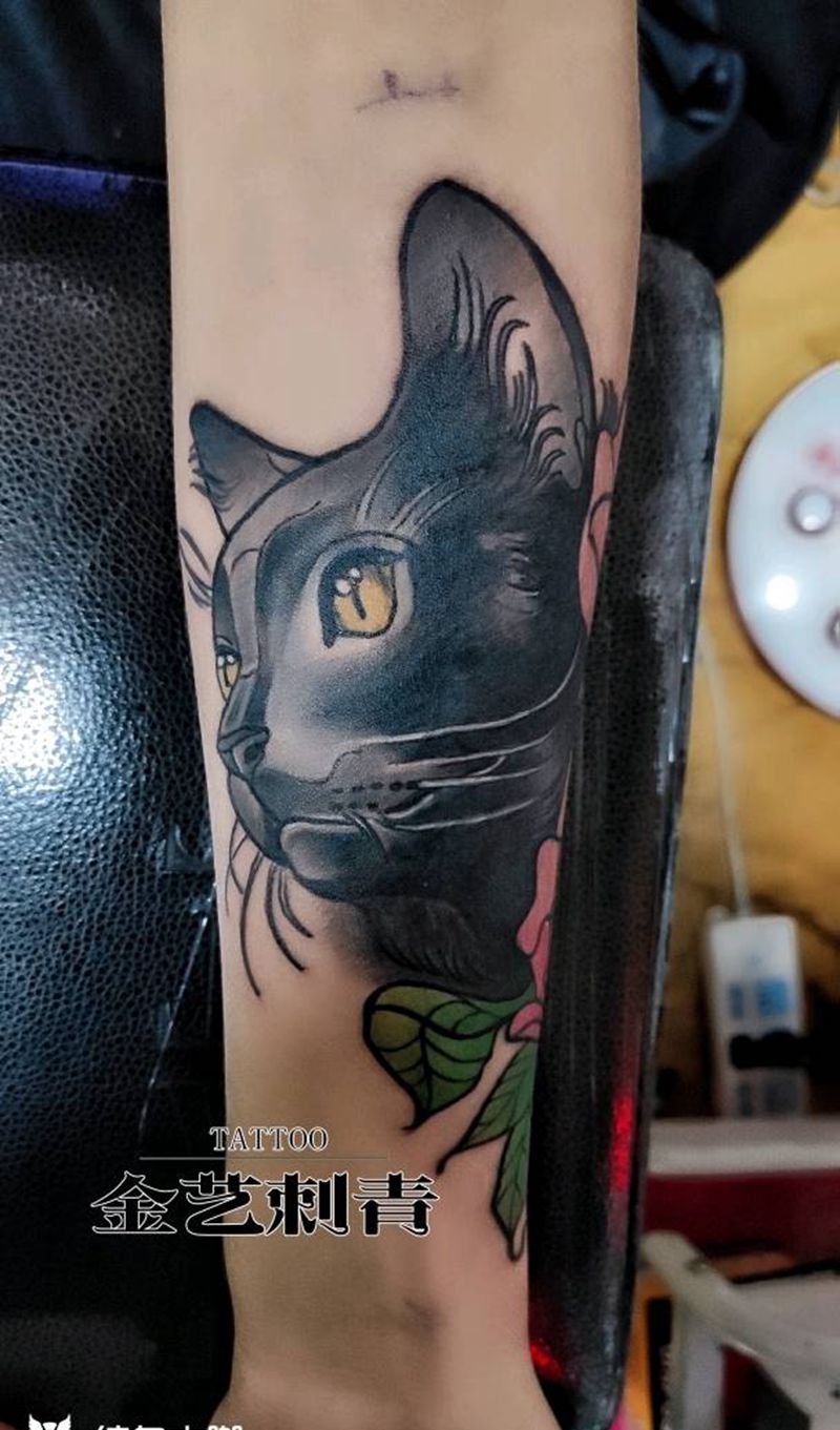 覆盖作品纹身图片_手臂New School纹身图案