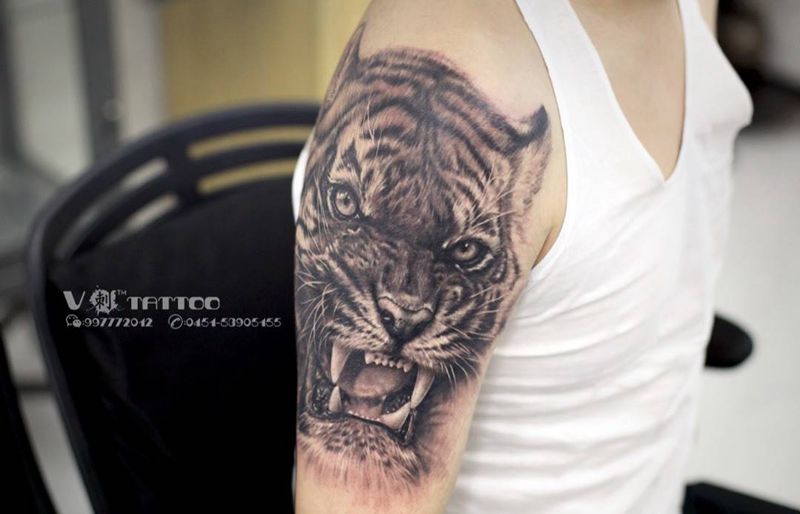 Tiger！纹身图片