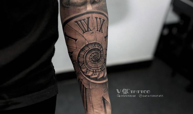 每个纹身都是独立生命体纹身图片_成品欧美写实哈尔滨哈尔滨V刺阿V3D花臂纹身图案