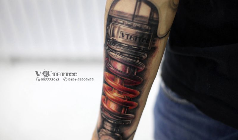 机械臂！纹身图片_成品V刺 肖像王子3D机械原创哈尔滨阿V作品欧美花臂哈尔滨纹身图案