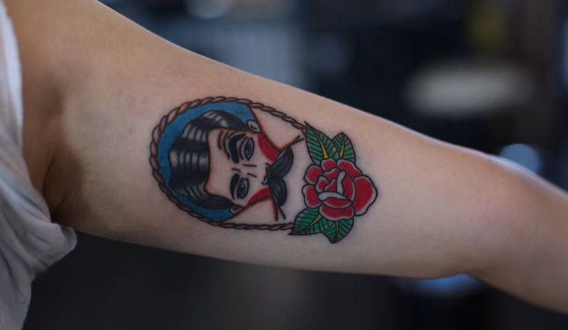 school纹身图片_手臂Old School纹身图案