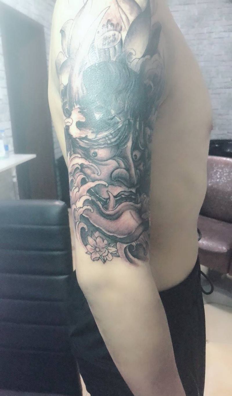 遮盖设计纹身图片_成品手臂纹身图案