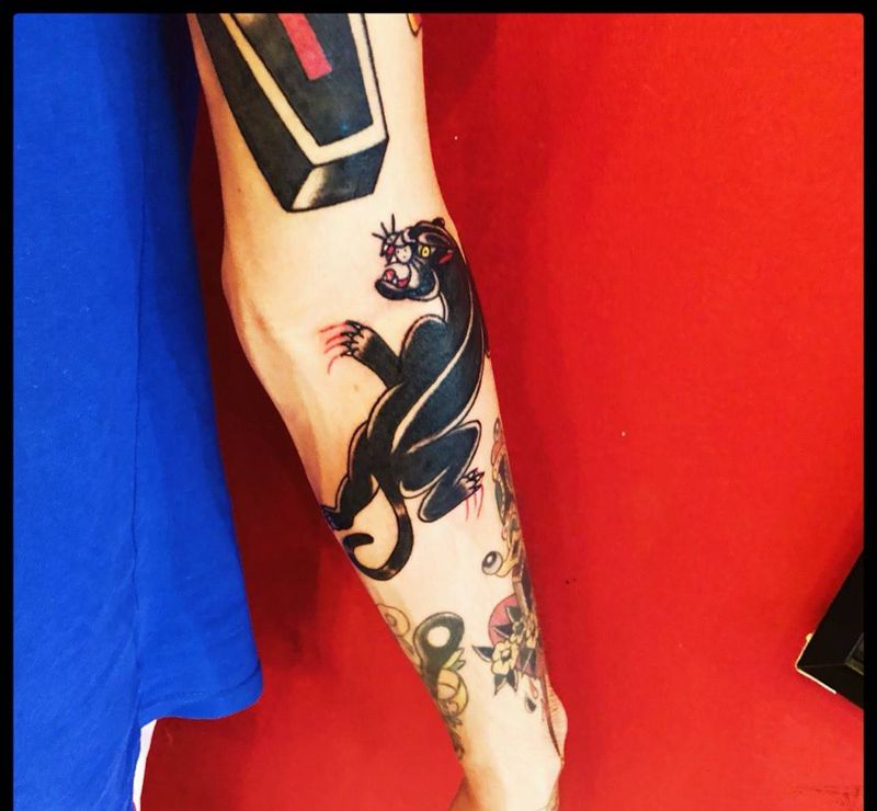 Old school #纹身图片_成品手臂欧美花臂纹身图案