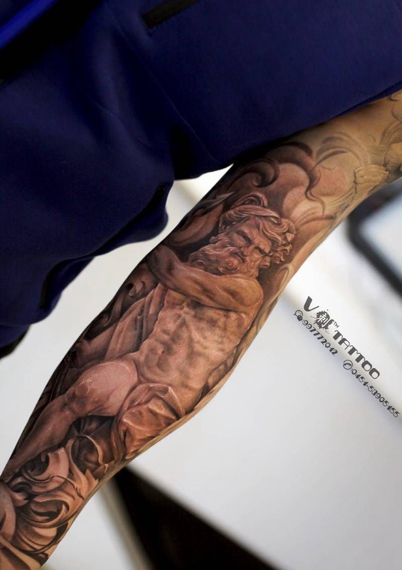 欧美花臂纹身图片