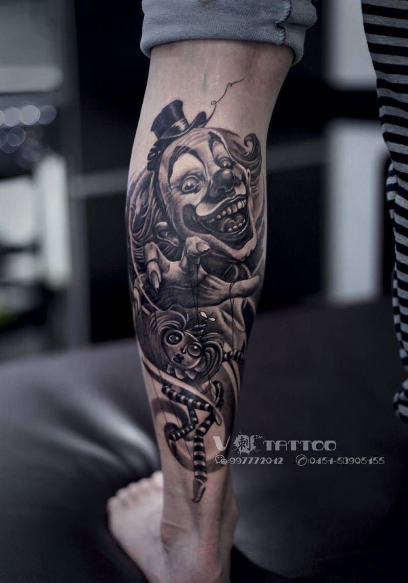 角色！纹身图片_成品脚部欧美写实人物哈尔滨哈尔滨V刺3D阿V纹身图案