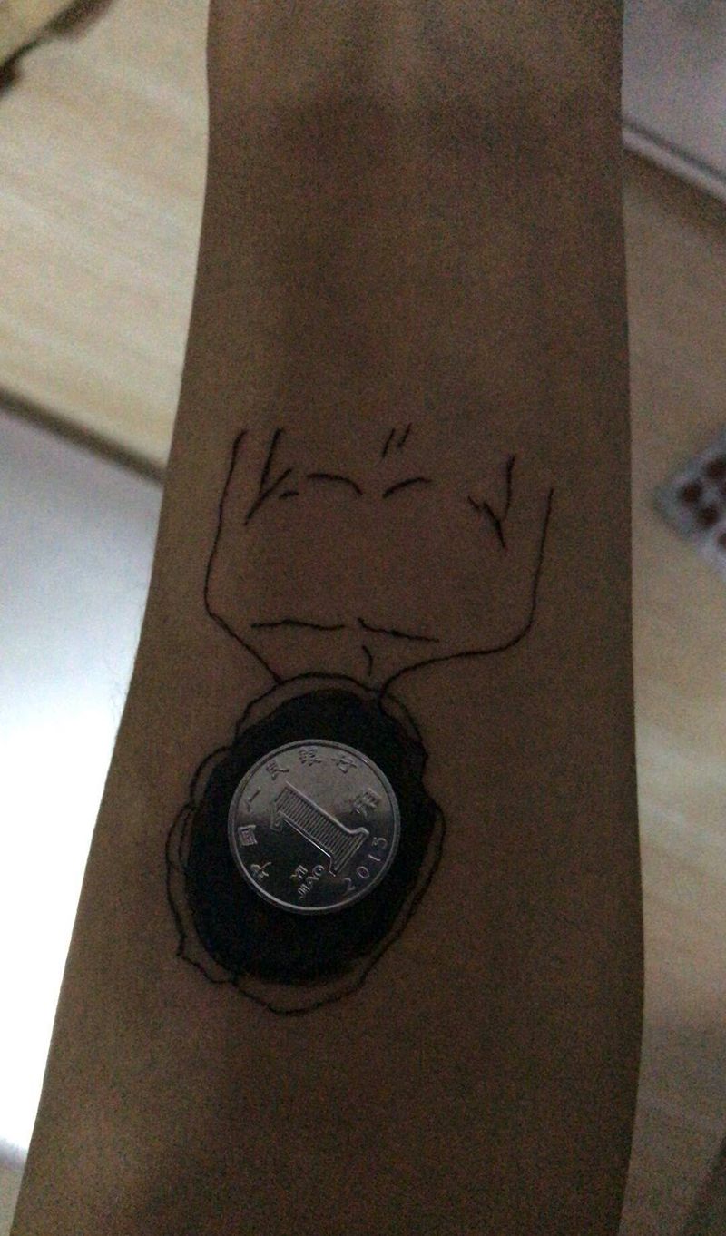 文人墨刻一辛师傅近期遮盖纹身图片