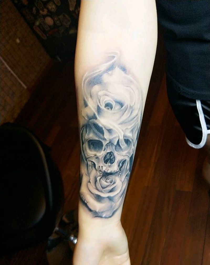 欧美骷髅纹身图片