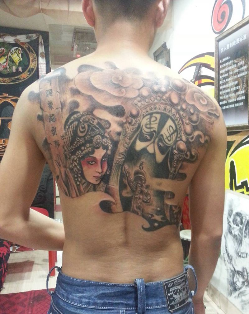 霸王别姬纹身图片