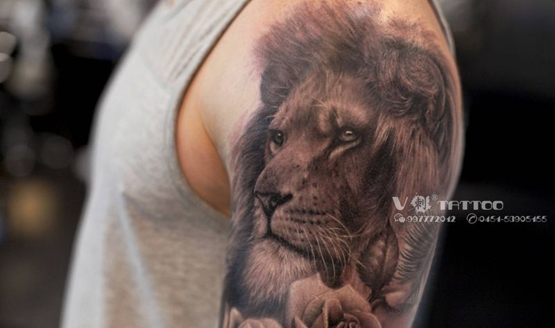 狮子纹身纹身图片