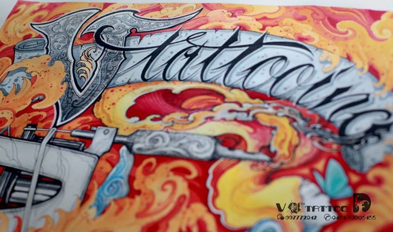 V刺tattoo 贴纸纹身图片_成品插画国画传统欧美原创哈尔滨哈尔滨V刺店内环境阿V纹身图案